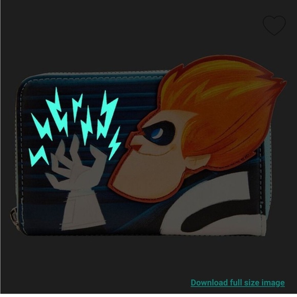 NEW The Incredibles Syndrome Glow Zip Around Wallet - Picture 2 of 4